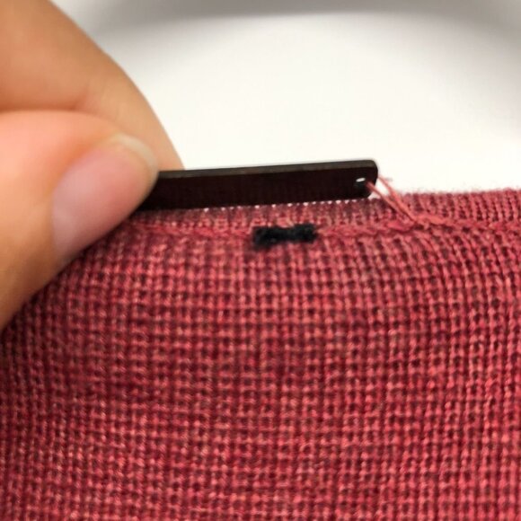 Sandra Angelozzi Berry Pink Coral Bow Blazer Cardigan size ~L - Picture 12 of 15